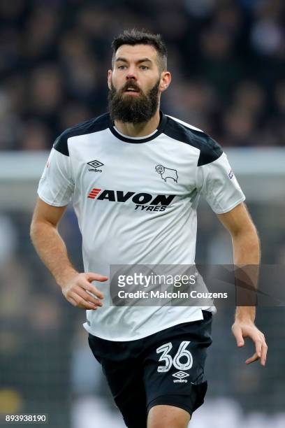 Joe Ledley of Derby County during the Sky Bet Championship match between Derby County and Aston Villa at iPro Stadium on December 16, 2017 in Derby,...