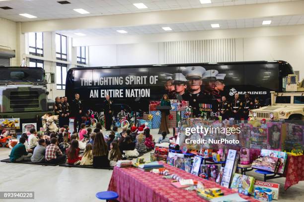 First Lady Melania Trump visited Joint Base Anacostia-Bolling in Washington, D.C., where she joined Lieutenant General Rex McMillan and the Marines...