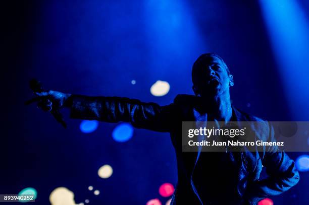 Dave Gaham of Depeche Mode performs at WiZink Center on December 16, 2017 in Madrid, Spain.