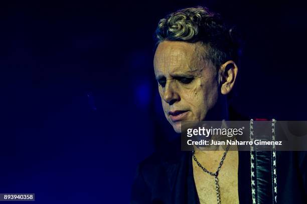 Martin Gore of Depeche Mode performs at WiZink Center on December 16, 2017 in Madrid, Spain.