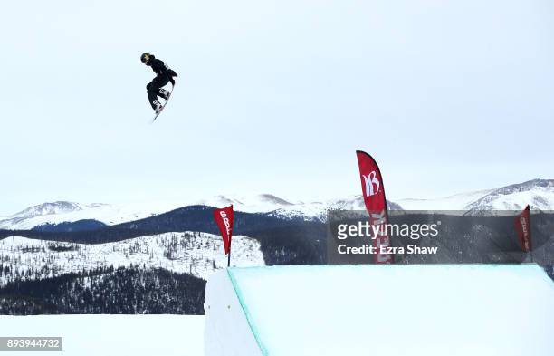 Mons Roisland of Norway competes in the men's snowboard Slopestyle Final during Day 4 of the Dew Tour on December 16, 2017 in Breckenridge, Colorado.