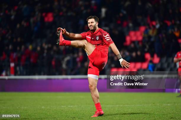 Sofiane Guitoune of Toulouse during the European Rugby Challenge Cup match between Lyon OU and Stade Toulousain at Stade Gerland on December 16, 2017...