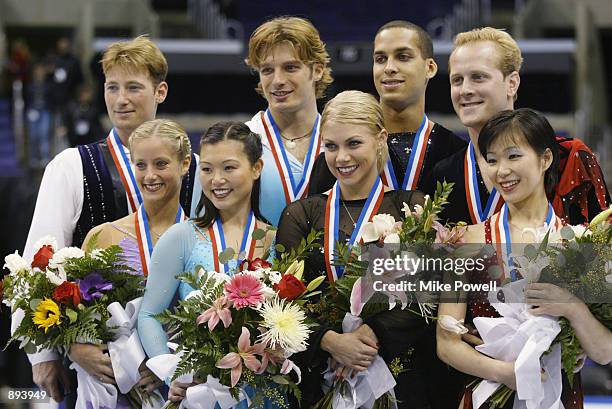 Tiffany Scott and Philip Dulebohn, silver, Kyoko Ina and John Zimmerman, gold, Stephanie Kalesavich and Aaron Parcham, bronze, Rena Inoue and John...