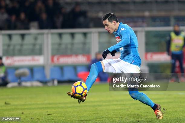 Jose Maria Callejon of Ssc Napoli in action during the Serie A football match between Torino Fc and Ssc Napoli. Ssc Napoli wins 3-1 over Torino Fc.