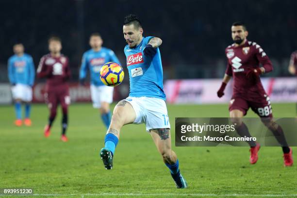 Marek Hamsik of Ssc Napoli in action during the Serie A football match between Torino Fc and Ssc Napoli. Ssc Napoli wins 3-1 over Torino Fc.
