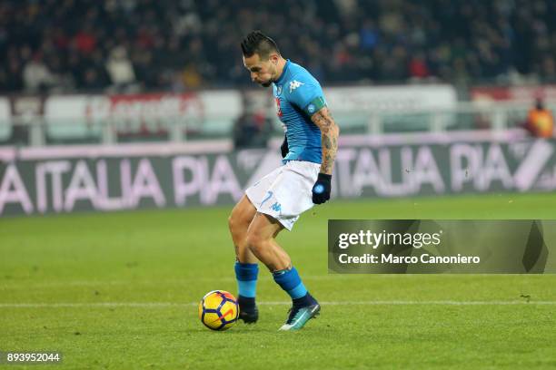 Marek Hamsik of Ssc Napoli scoring the 115th goal with Ssc Napoli during the Serie A football match between Torino Fc and Ssc Napoli. Ssc Napoli wins...