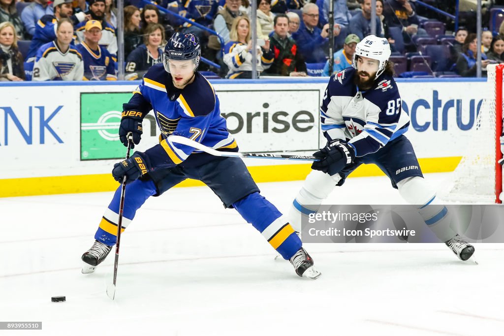 NHL: DEC 16 Jets at Blues