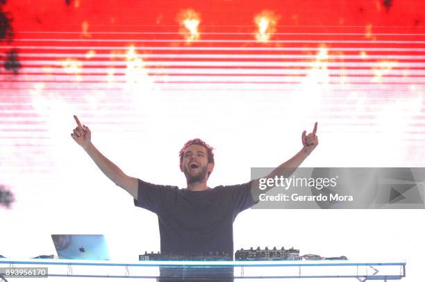 Zedd performs onstage during 93.3 FLZ's Jingle Ball 2017 at Amalie Arena on December 16, 2017 in Tampa, Florida.