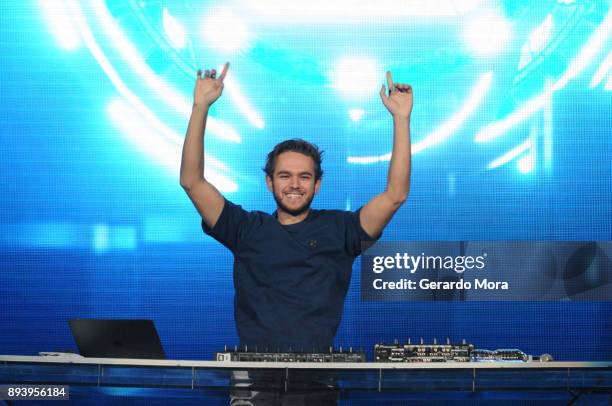 Zedd performs onstage during 93.3 FLZ's Jingle Ball 2017 at Amalie Arena on December 16, 2017 in Tampa, Florida.