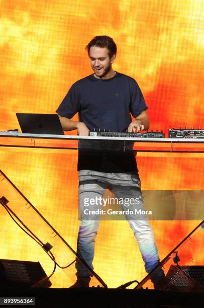 Zedd performs onstage during 93.3 FLZ's Jingle Ball 2017 at Amalie Arena on December 16, 2017 in Tampa, Florida.