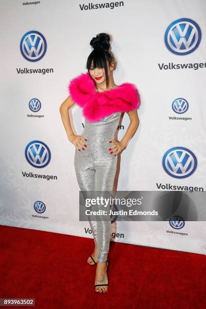 Bai Ling attends the Volkswagen Holiday Drive-In Event at Releigh Studios in Los Angeles, California on December 16, 2017.