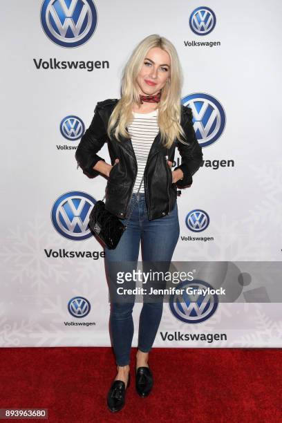 Julianne Hough attends the Volkswagen Holiday Drive-In Event at Releigh Studios in Los Angeles, California on December 16, 2017.