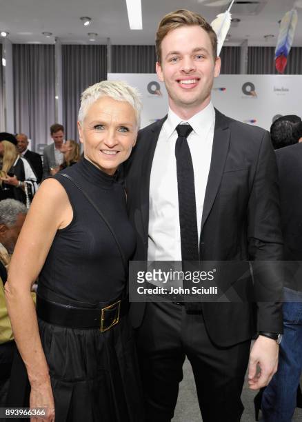 General Manager at Neiman Marcus Gretchen Pace and Clark Beckham attend Buscemi x Quincy Exclusive Launch at Neiman Marcus Beverly Hills on December...