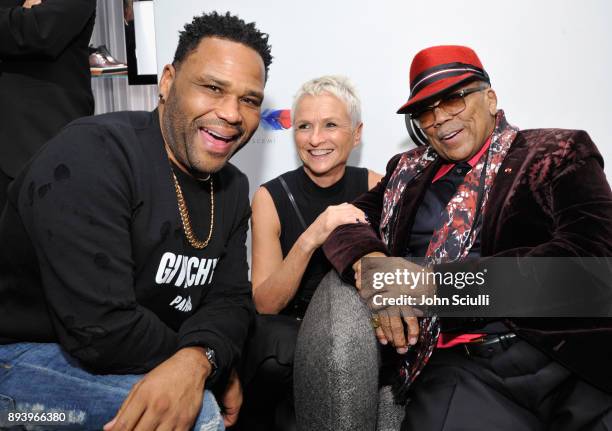 Anthony Anderson, General Manager at Neiman Marcus Gretchen Pace and Quincy Jones attend Buscemi x Quincy Exclusive Launch at Neiman Marcus Beverly...