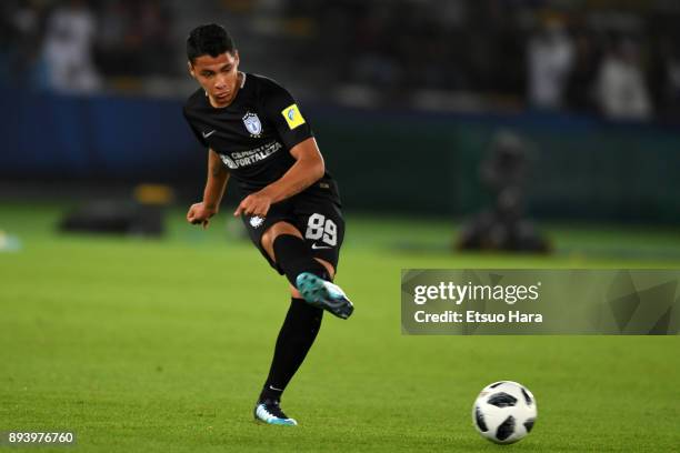 Roberto De La Rosa of Pachuca in action during the FIFA Club World Cup UAE 2017 third place play off match between Al Jazira and CF Pachuca at the...