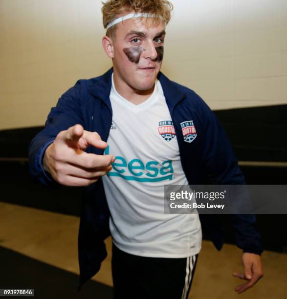 Jake Paul during the Kick In For Houston Charity Soccer Match at BBVA Compass Stadium on December 16, 2017 in Houston, Texas.