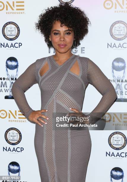 Actresss Amirah Vann attends the 49th NAACP Image Awards Nominees' luncheon at The Beverly Hilton Hotel on December 16, 2017 in Beverly Hills,...