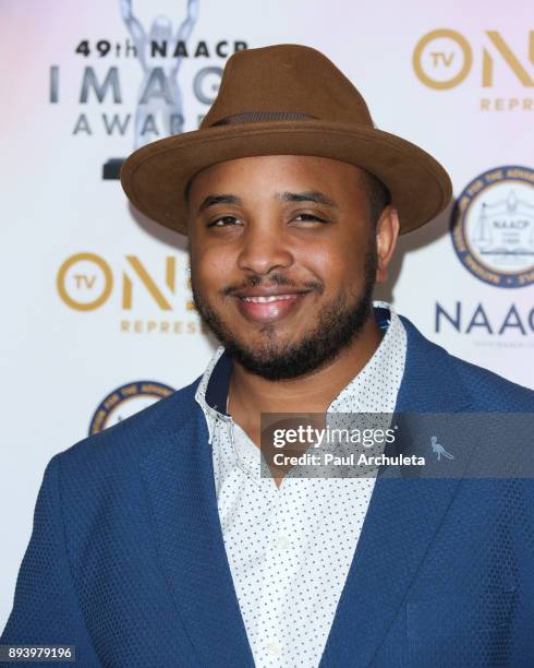 Director Justin Simien attends the 49th NAACP Image Awards Nominees' luncheon at The Beverly Hilton Hotel on December 16, 2017 in Beverly Hills,...