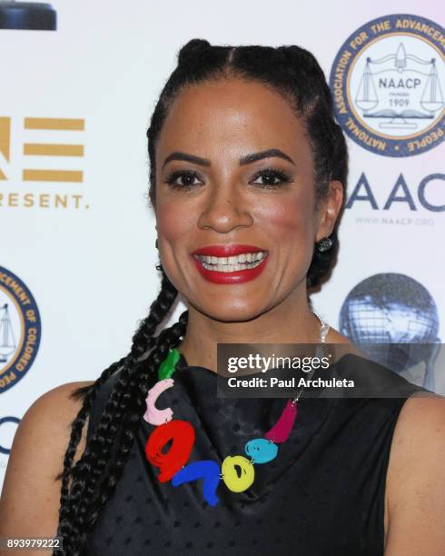 Writer Janine Sherman Barrois attends the 49th NAACP Image Awards Nominees' luncheon at The Beverly Hilton Hotel on December 16, 2017 in Beverly...