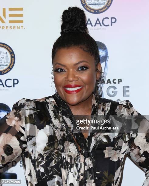 Actresss Yvette Nicole Brown attends the 49th NAACP Image Awards Nominees' luncheon at The Beverly Hilton Hotel on December 16, 2017 in Beverly...