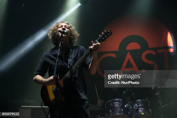 John Power of the British rock band Cast performs live at O2 Academy Brixton, London on December 16, 2017. Cast are an English rock band from...
