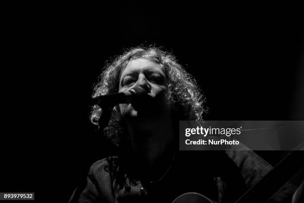 John Power of the British rock band Cast performs live at O2 Academy Brixton, London on December 16, 2017. Cast are an English rock band from...