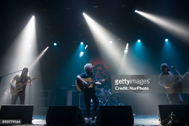 British rock band Cast perform live at O2 Academy Brixton, london on December 16, 2017. Cast are an English rock band from Liverpool, made of John...