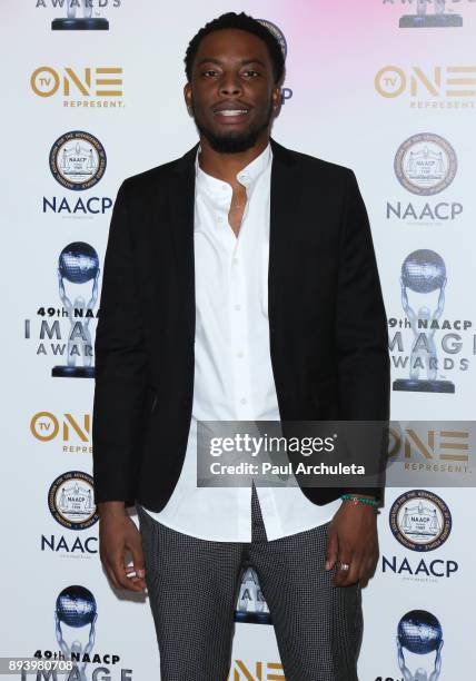 Actor Woody McClain attends the 49th NAACP Image Awards Nominees' luncheon at The Beverly Hilton Hotel on December 16, 2017 in Beverly Hills,...