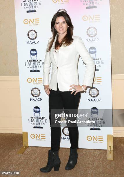 Producer Tory Tunnell attends the 49th NAACP Image Awards Nominees' luncheon at The Beverly Hilton Hotel on December 16, 2017 in Beverly Hills,...