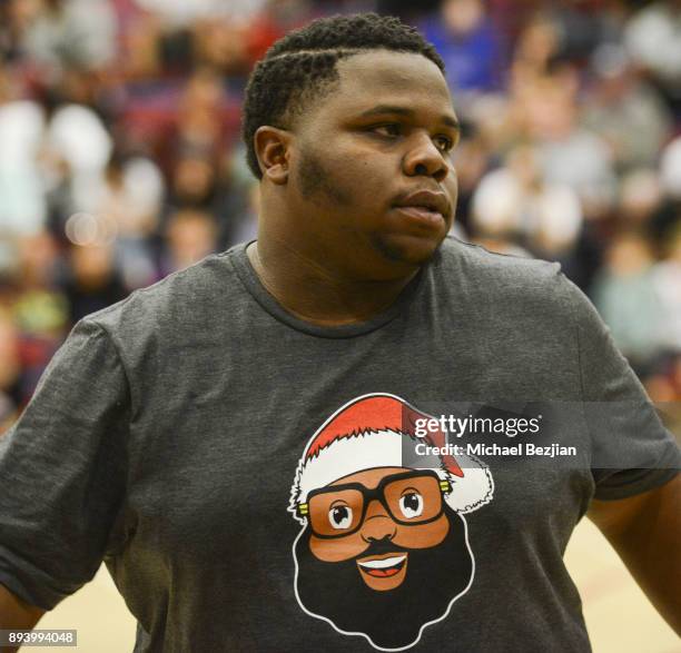 Ray Westbrook plays at Baron Davis hosts Black Santa Celebrity Basketball Fundraiser on December 16, 2017 in Santa Monica, California.