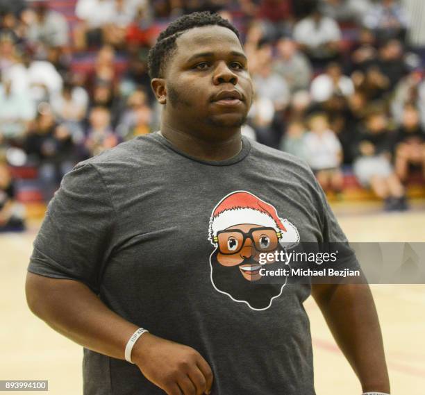 Ray Westbrook plays at Baron Davis hosts Black Santa Celebrity Basketball Fundraiser on December 16, 2017 in Santa Monica, California.