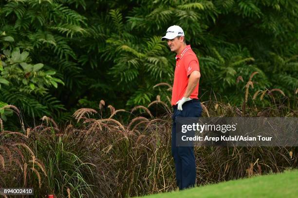Justin Rose of England pictured during final round of the 2017 Indonesian Masters at Royale Jakarta Golf Club on December 17, 2017 in Jakarta,...