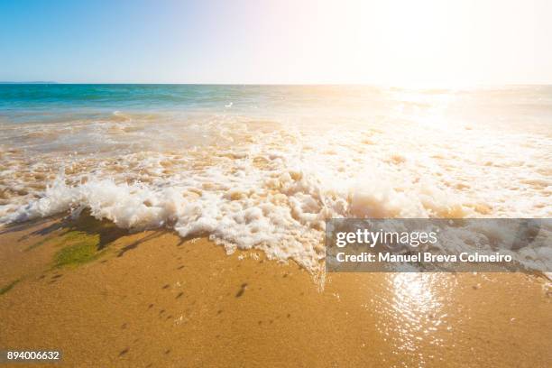 breaking wave in cadiz - ebbe flut stock-fotos und bilder