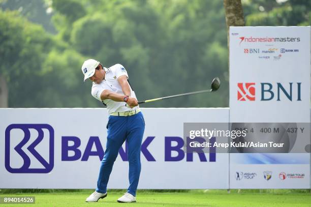 Yusaku Miyazato of Japan pictured during final round of the 2017 Indonesian Masters at Royale Jakarta Golf Club on December 17, 2017 in Jakarta,...