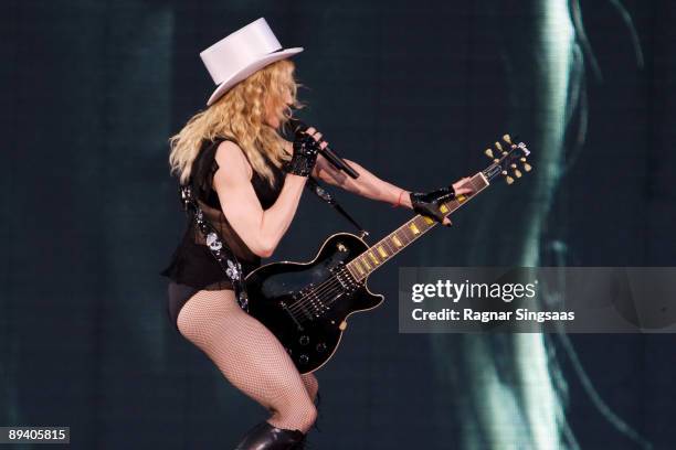 Madonna performs on July 28, 2009 in Oslo, Norway.