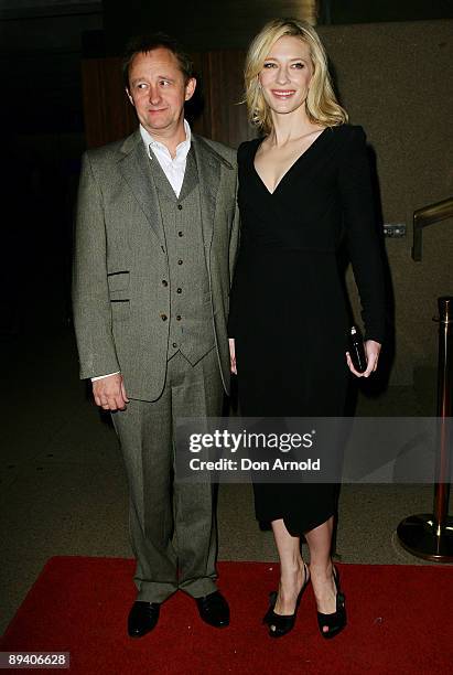 Andrew Upton and Cate Blanchett arrives for the 2009 Helpmann Awards at the Sydney Opera House on July 27, 2009 in Sydney, Australia.