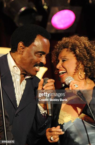 Chuck Jackson and Darlene Love attends Gary U.S. Bonds birthday bash at B.B. King Blues Club & Grill on June 17, 2009 in New York City.