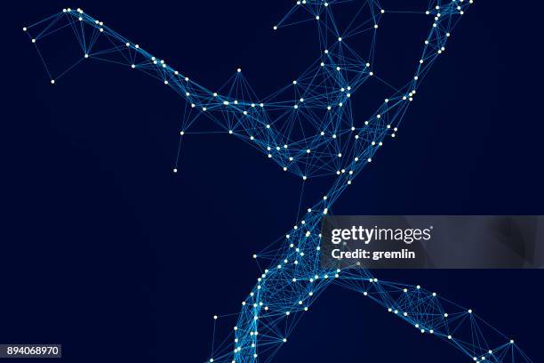 abstract connection of lines and dots - dotted slovenia stock pictures, royalty-free photos & images
