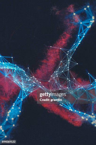abstract connection of lines and dots - dotted slovenia stock pictures, royalty-free photos & images