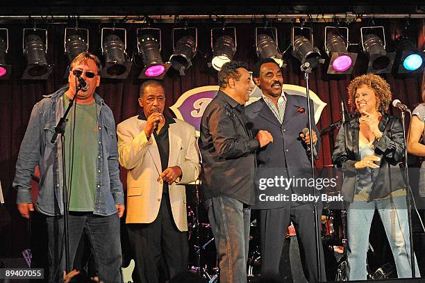 Southside Johnny, Ben E. King Gary U.S. Bonds,Chuck Jackson and Darlene Love attend Gary U.S. Bonds birthday bash at B.B. King Blues Club & Grill on...