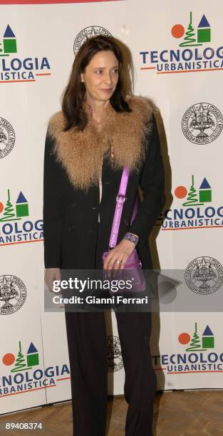 February 15, 2007. Ateneo, Madrid, Spain. Homage to Lucia Bose. In the image, the designer Paola Dominguin daughter of Lucia Bose..