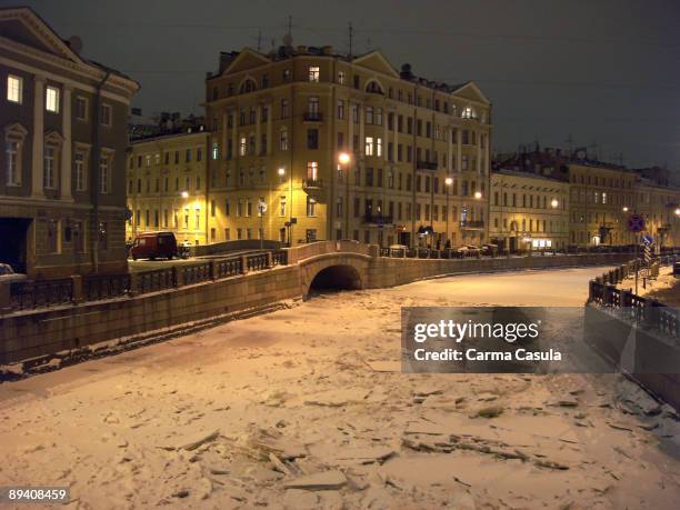 Saint Petersburg, Russia Moinka canal next to Puskin museum