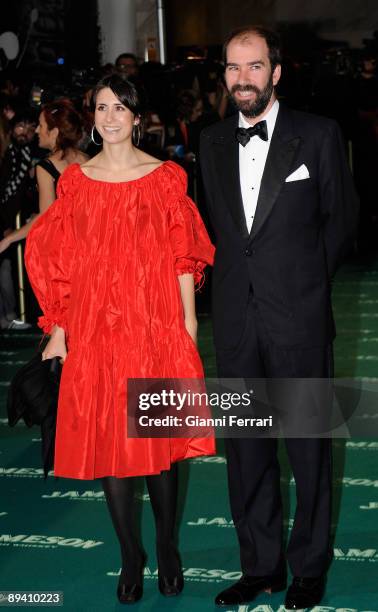 February 03, 2008. Palacio de Congresos, Madrid, Spain. Spanish Film Academy Goya awards ceremony. In the image, Jaime Rosales and Leonor March.