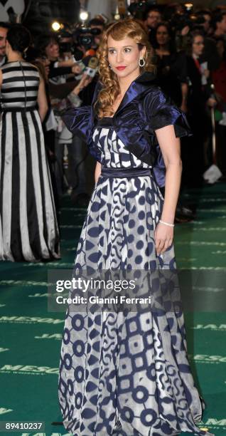 February 03, 2008. Palacio de Congresos, Madrid, Spain. Spanish Film Academy Goya awards ceremony. In the image, the actress Mar Regueras.