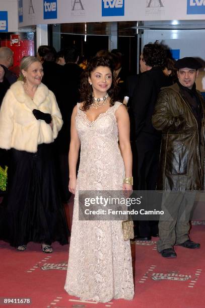 Madrid . 20th Spanish Film Award Ceremony . Portrait of Neus Asensi, actress.