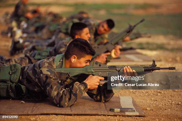 Millan Astray Barrack, Melilla The Spanish Legion. Practices of shot with a CETME.