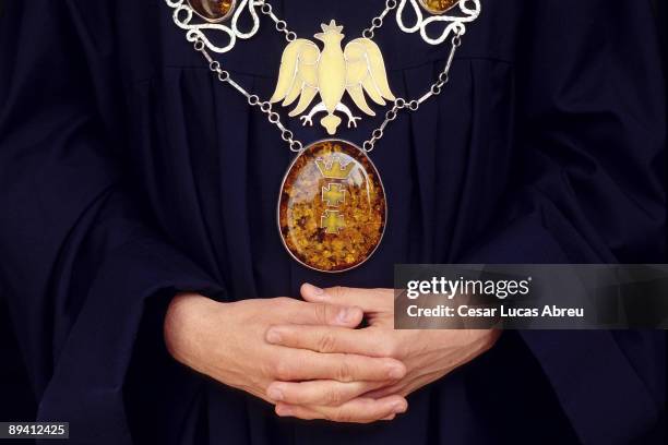 Gdansk. Poland. Medallion of amber.