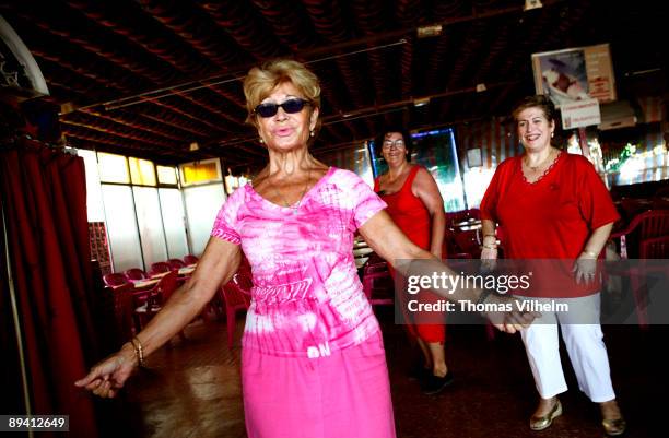 Benidorm. Alicante. Pensioners in Bar Nuria.