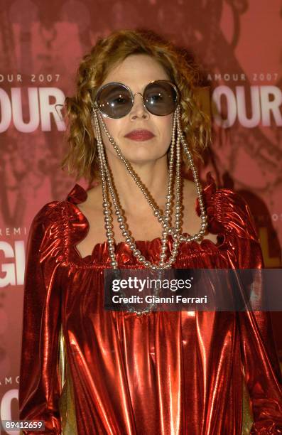 November 06, 2007. Madrid, Spain. "Top Glamour" Awards 2007. In the image, The dressmaker Agatha Ruiz of the Prada.