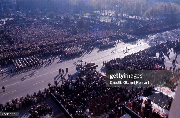 Madrid. Spain. Death of Franco. Image of the city during the later events to the death of Franco.